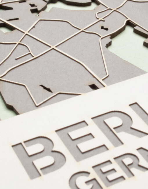 Berlin Stadtkarte limitierte Kunst aus Papier